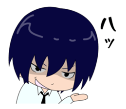 Cheerful high school boy stickers sticker #3208180