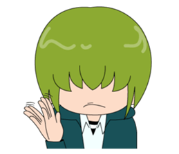 Cheerful high school boy stickers sticker #3208184