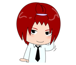 Cheerful high school boy stickers sticker #3208188