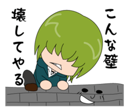 Cheerful high school boy stickers sticker #3208201