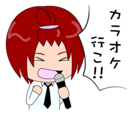 Cheerful high school boy stickers sticker #3208203