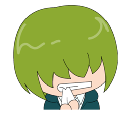 Cheerful high school boy stickers sticker #3208204