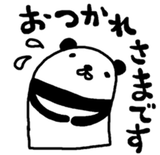 Panda and cat little sticker #3208341