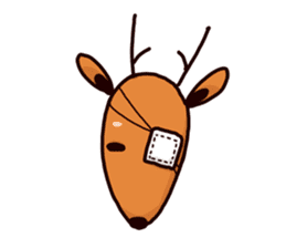 unlucky deer sticker #3208909