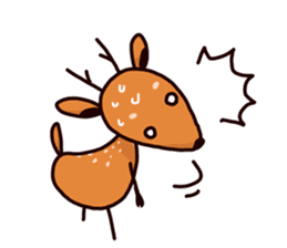 unlucky deer sticker #3208923