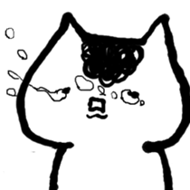 White cat2(English) sticker #3209028