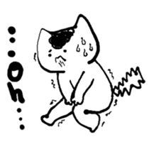 White cat2(English) sticker #3209039