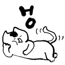 White cat2(English) sticker #3209052