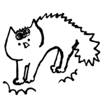White cat2(English) sticker #3209057