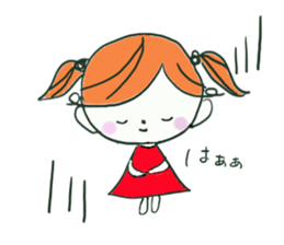 waterdrop girl sticker #3209516