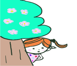 waterdrop girl sticker #3209526