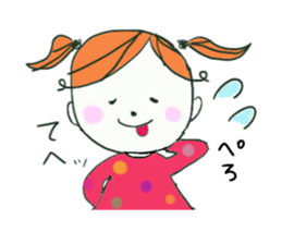 waterdrop girl sticker #3209527