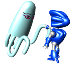 Space observer - part4 (3DCG) sticker #3210799