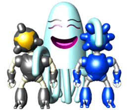 Space observer - part4 (3DCG) sticker #3210800