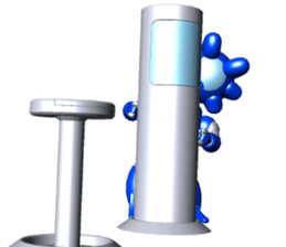 Space observer - part4 (3DCG) sticker #3210823