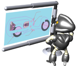 Space observer - part4 (3DCG) sticker #3210824