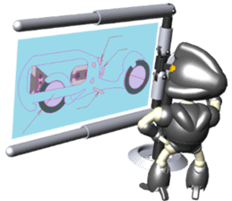 Space observer - part4 (3DCG) sticker #3210824