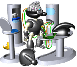 Space observer - part4 (3DCG) sticker #3210826