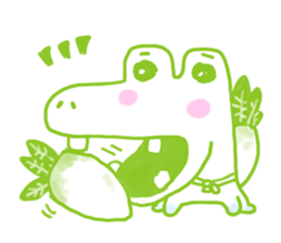 Crocodile lover radishPakukupa sticker #3211148
