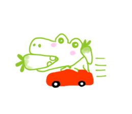 Crocodile lover radishPakukupa sticker #3211156