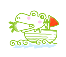 Crocodile lover radishPakukupa sticker #3211157