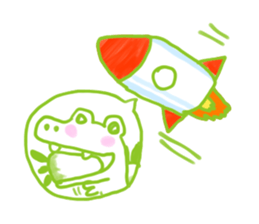 Crocodile lover radishPakukupa sticker #3211160