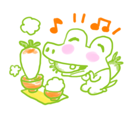 Crocodile lover radishPakukupa sticker #3211161