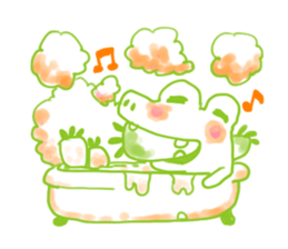 Crocodile lover radishPakukupa sticker #3211164