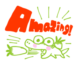 Crocodile lover radishPakukupa sticker #3211174