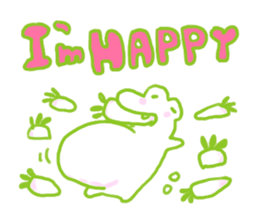 Crocodile lover radishPakukupa sticker #3211176