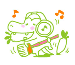 Crocodile lover radishPakukupa sticker #3211177