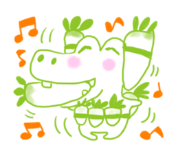 Crocodile lover radishPakukupa sticker #3211184
