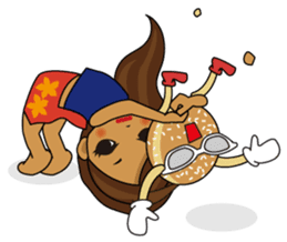 Hula Lehua Hawaiian sticker R sticker #3211319