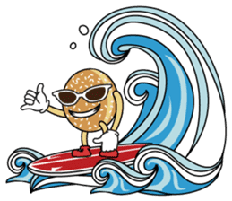 Hula Lehua Hawaiian sticker R sticker #3211331