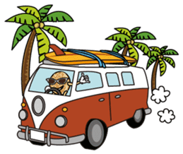 Hula Lehua Hawaiian sticker R sticker #3211334