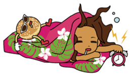 Hula Lehua Hawaiian sticker R sticker #3211338