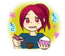 Daily life of girl sticker #3211400