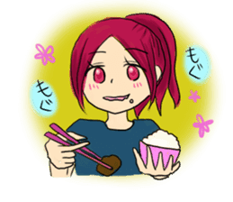 Daily life of girl sticker #3211400