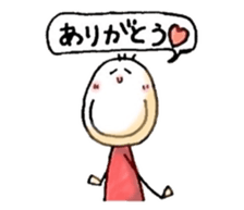 three hair girl sticker #3212068