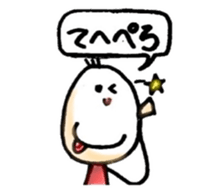 three hair girl sticker #3212072