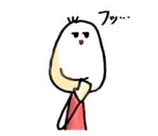 three hair girl sticker #3212074