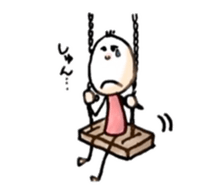 three hair girl sticker #3212077