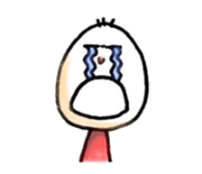 three hair girl sticker #3212078