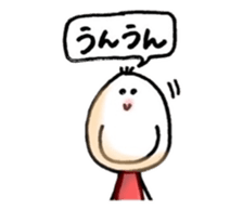 three hair girl sticker #3212103