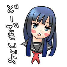 Lethargy girl sticker #3212196