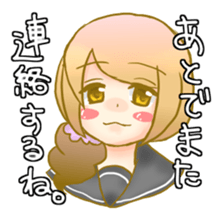 Lethargy girl sticker #3212220