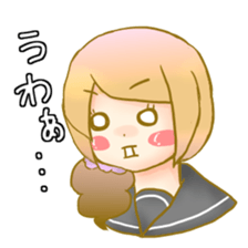 Lethargy girl sticker #3212223