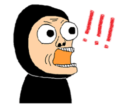 Black tights guy sticker #3212398