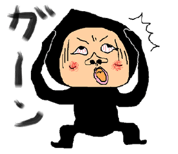 Black tights guy sticker #3212400