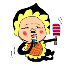 Black tights guy sticker #3212419